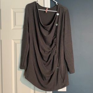 Cowl neck shirt